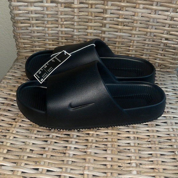 Black Nike Calm Men’s slides size 12 - Picture 3 of 7